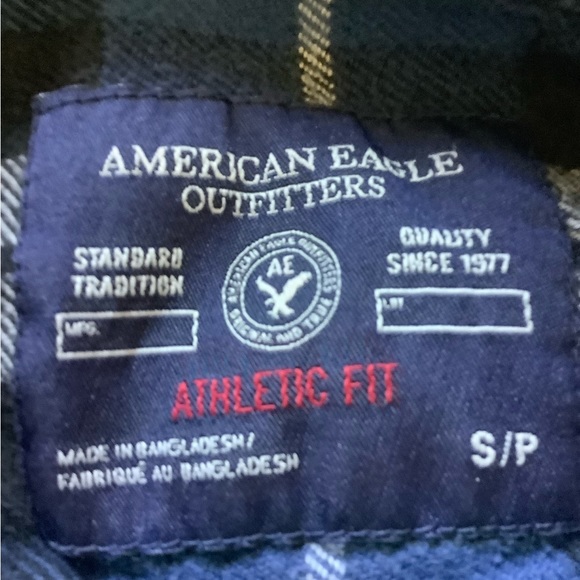 Two American Eagle flannel shirts in excellent pre owned condition. - Picture 2 of 3